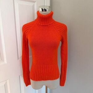 Y2K ORANGE NO BOUNDARIES TURTLENECK SWEATER